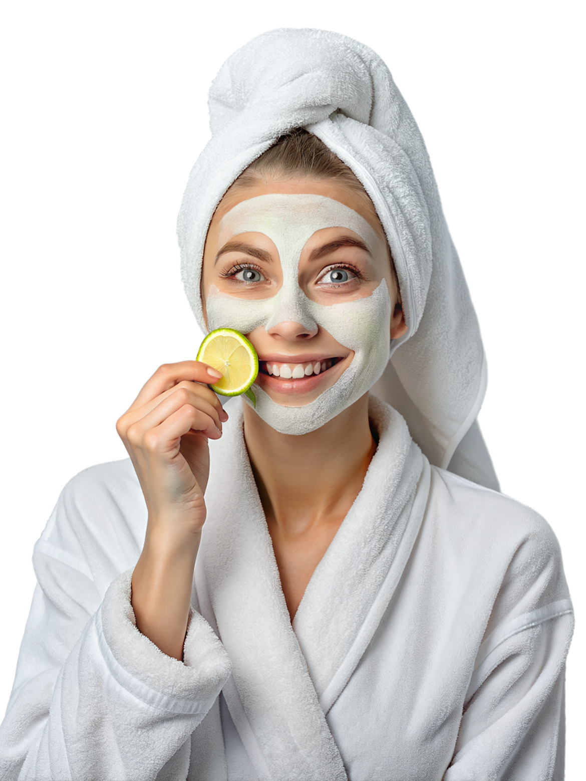 Женщина с маской для лица